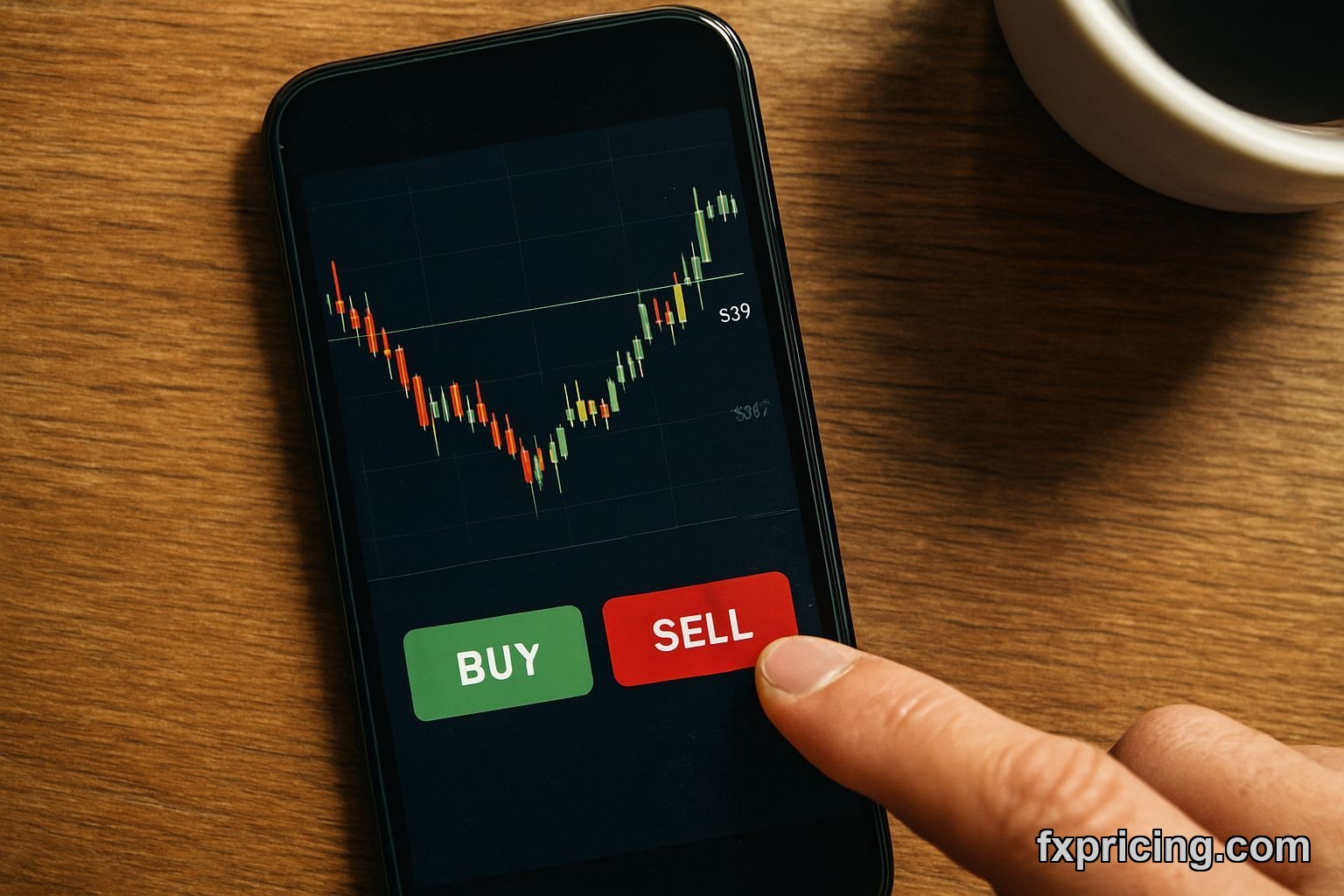 Forex trading screen showing 380 resistance level Euro Hungarian Forint