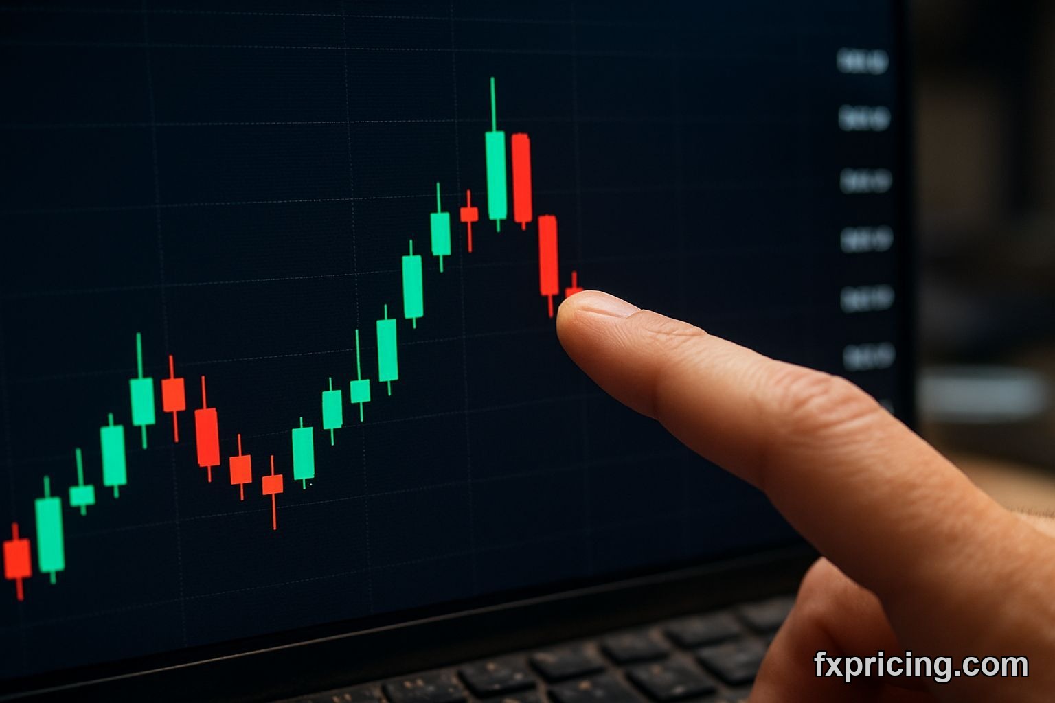 Shooting star candlestick pattern Ferguson Enterprises chart February 2026