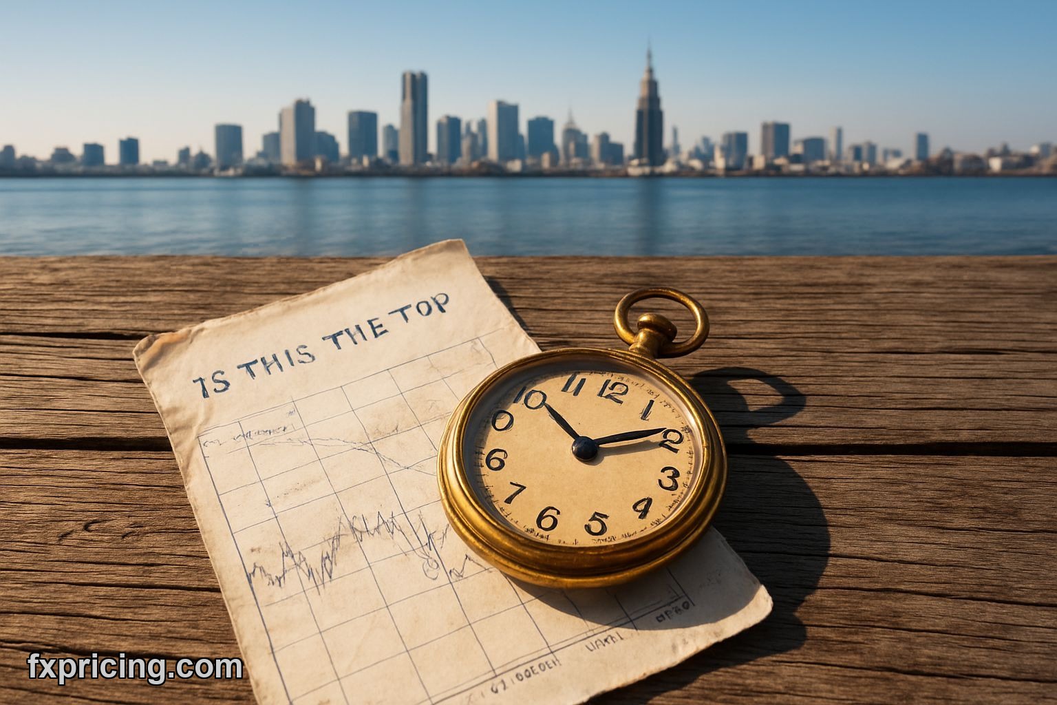 GBPJPY forecast analysis with vintage watch on chart