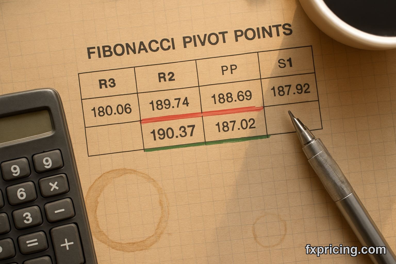 Fibonacci pivot levels for NVIDIA stock analysis today