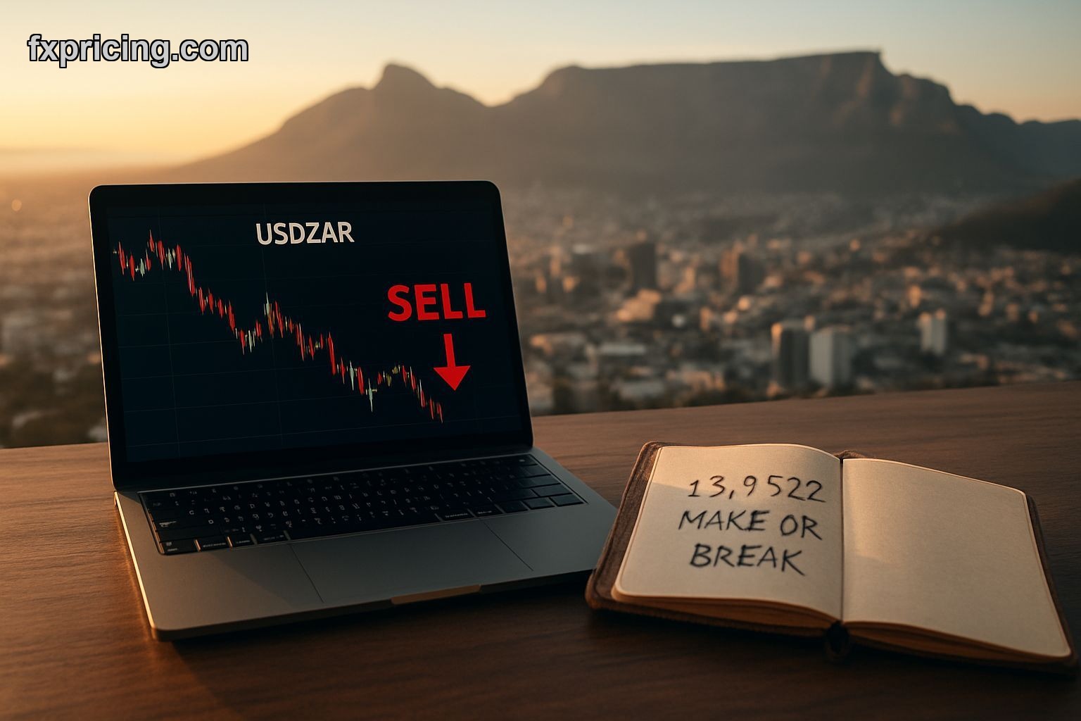 USD/ZAR trader's desk