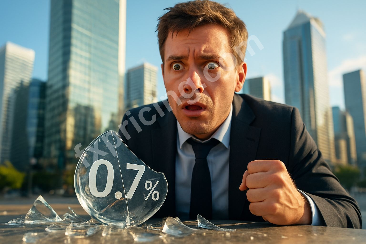 Stressed trader, 0.7% wage spike, Fed hopes crushed.