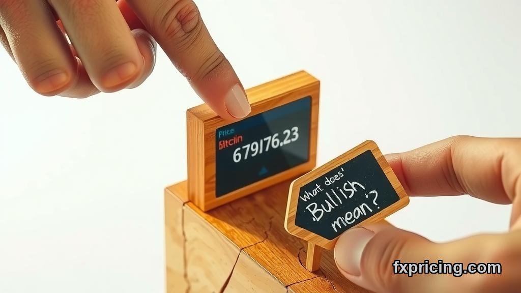 Person's hands pointing at Bitcoin price on screen, $67k.