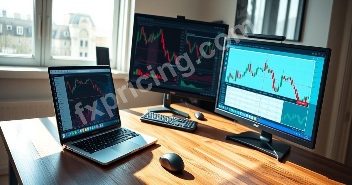Forex Cross Rates Widget displayed on a multi-monitor trading setup.