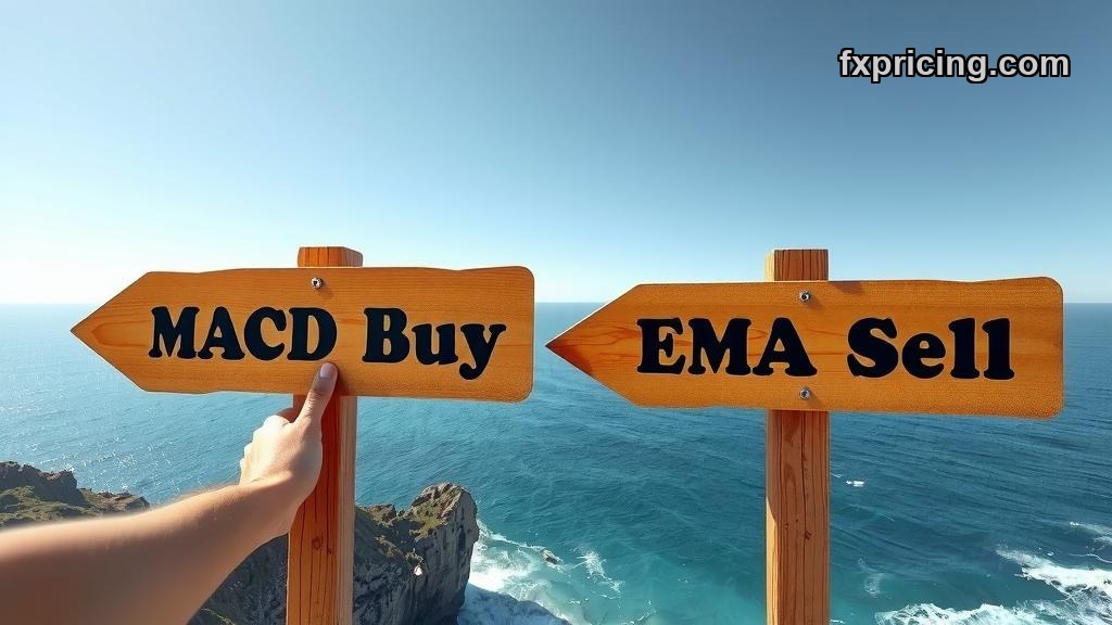 MACD buy signal versus EMA sell signal visual comparison