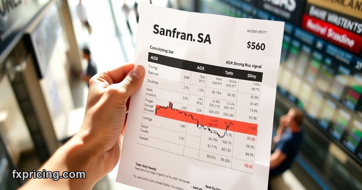 Frustrated trader holding Safran SA stock data.