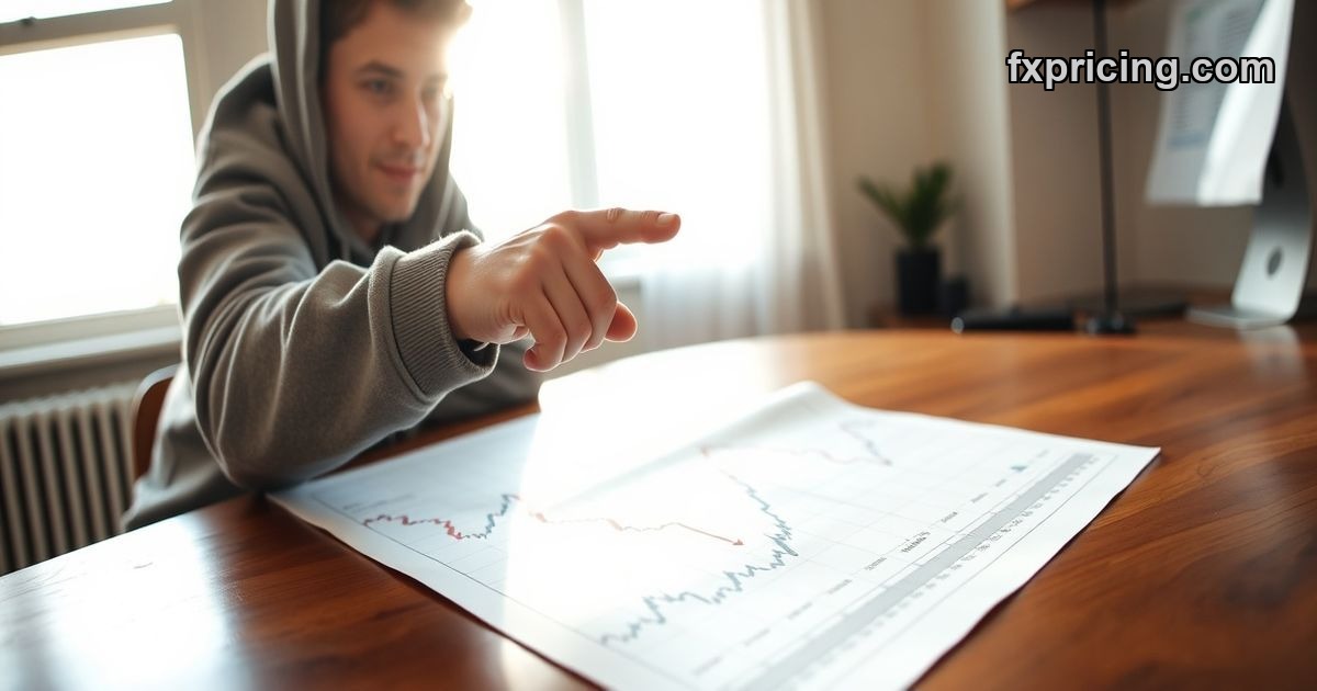 Trader analyzing Solana price chart with handwritten question on paper