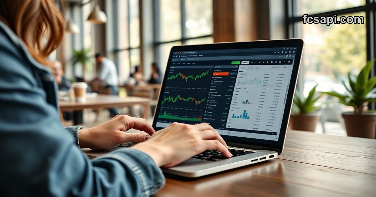 WordPress forex widget installation on laptop showing live rates