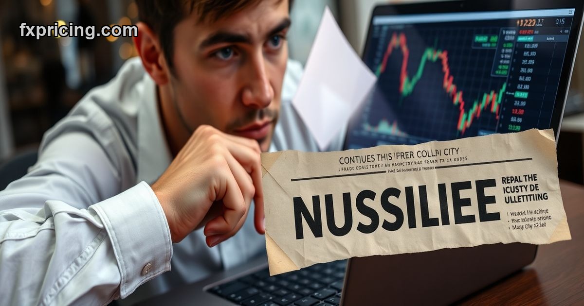 Trader pondering conflicting Amazon.com, Inc. stock signals on laptop screen.