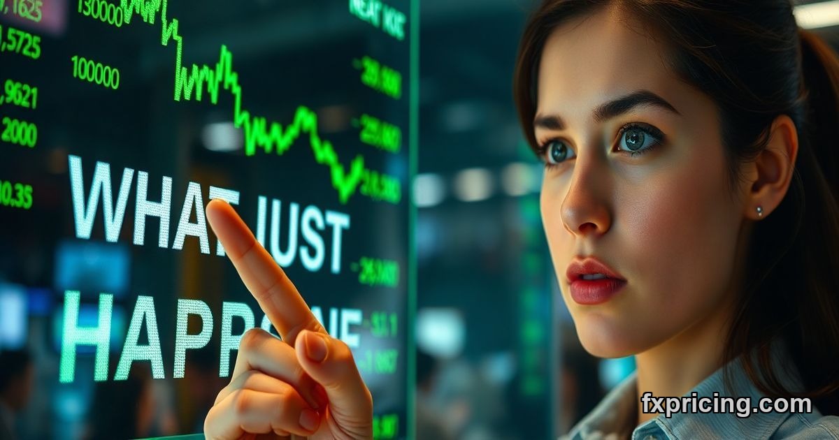 Intense trader pointing at Ciena Corporation stock chart, wondering at the price surge.