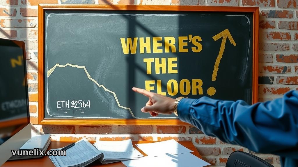 Ethereum price analysis showing Strong Sell signal and support levels