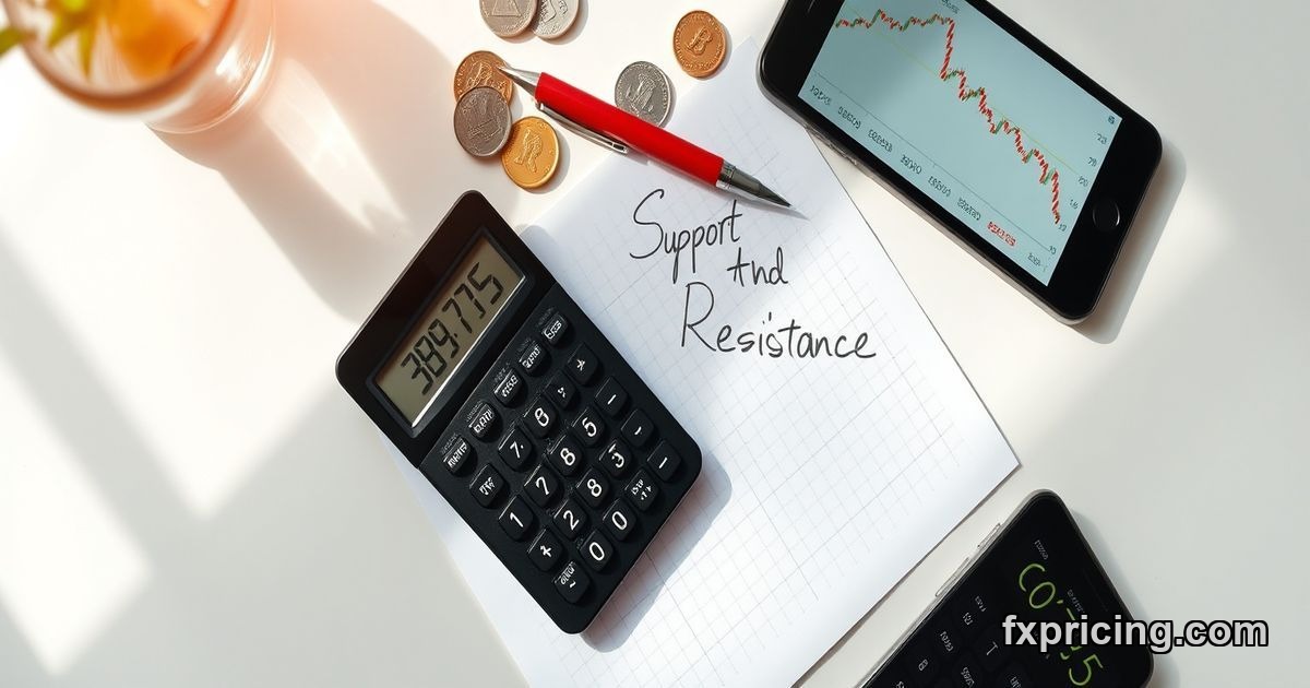 MercadoLibre support resistance levels technical analysis chart workspace