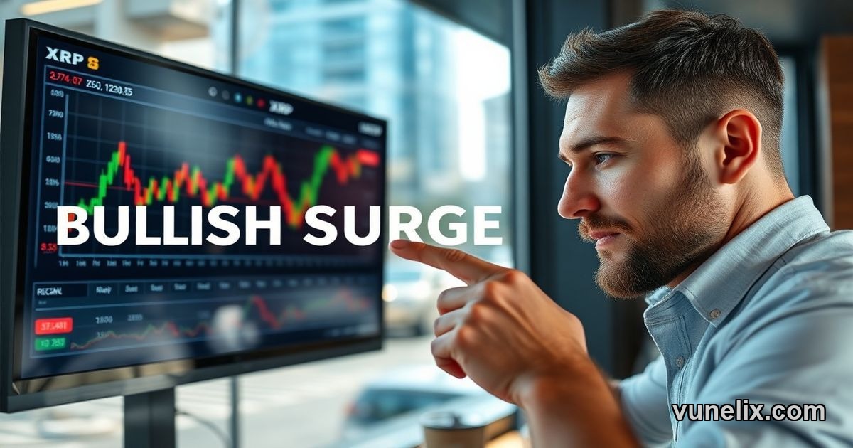 Trader analyzing XRPUSDT SPOT price on a crypto heatmap.